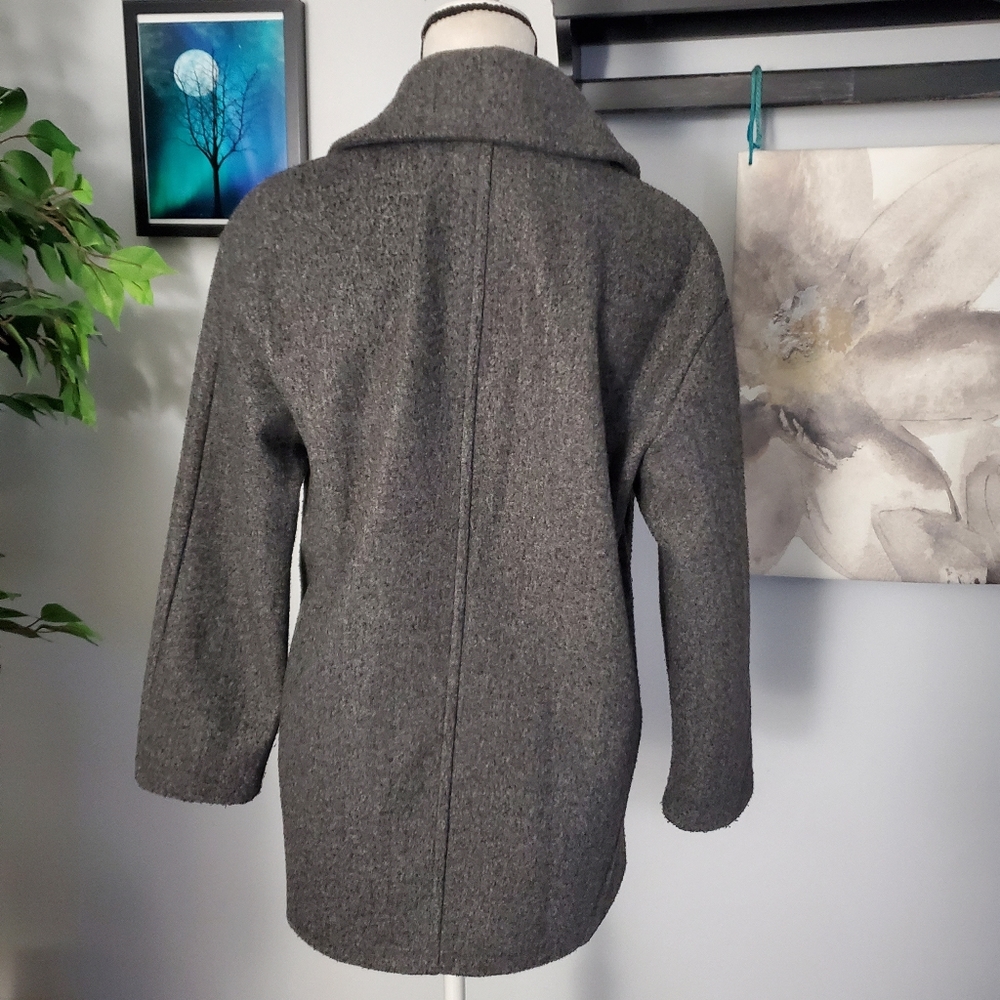 Zara Basic Long Open Overcoat Duster S - image 3